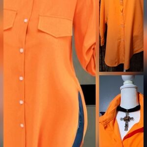 🔥NEW SHEIN Button-Up Top SHIRT TUNIC XL